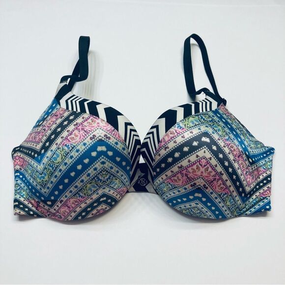 Victorias Secret Push-Up Bra 32D Multicolored - Picture 1 of 5